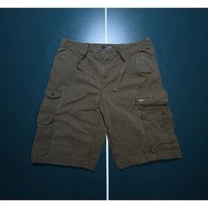 Vintage Old Navy‎ Surplus Baggy Cargo Shorts Men 36 Brown Paratrooper Skater Y2K